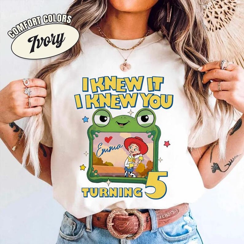 Custom LilyPad Toy Story 5 Birthday Shirt, I Knew It I Knew You Tee, You've Got A Friend In Me, Disneyland Toy Story Family Matching Tee image 4