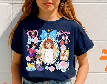 Camisa con lazo coqueto de Junie B Jones, colores cómodos, camisa de Junie B para maestras, regreso a clases, maestras de jardín de infantes, para amantes de los libros infantiles
