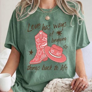 Vintage Toy Story 5 Comfort Colors Shirt, Bringing Things Back To Life Boot Shirt, TS Jessie Cow Girl Tee, Disneyland Family Vacation 2026 image 5