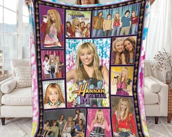 Hannah Montana Fleece Blanket, Disneyland Hannah Montana Music Birthday Blanket, Hannah Montana Blanket, Disneyland Channel, Magic Kingdom