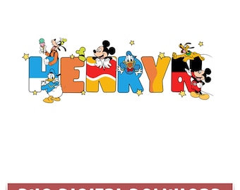 Mickey y amigos de Disneyland personalizados PNG, viaje familiar a juego de Disneyland PNG, regalo a juego con nombre personalizado de Disneyland Donald Goofy Pluto