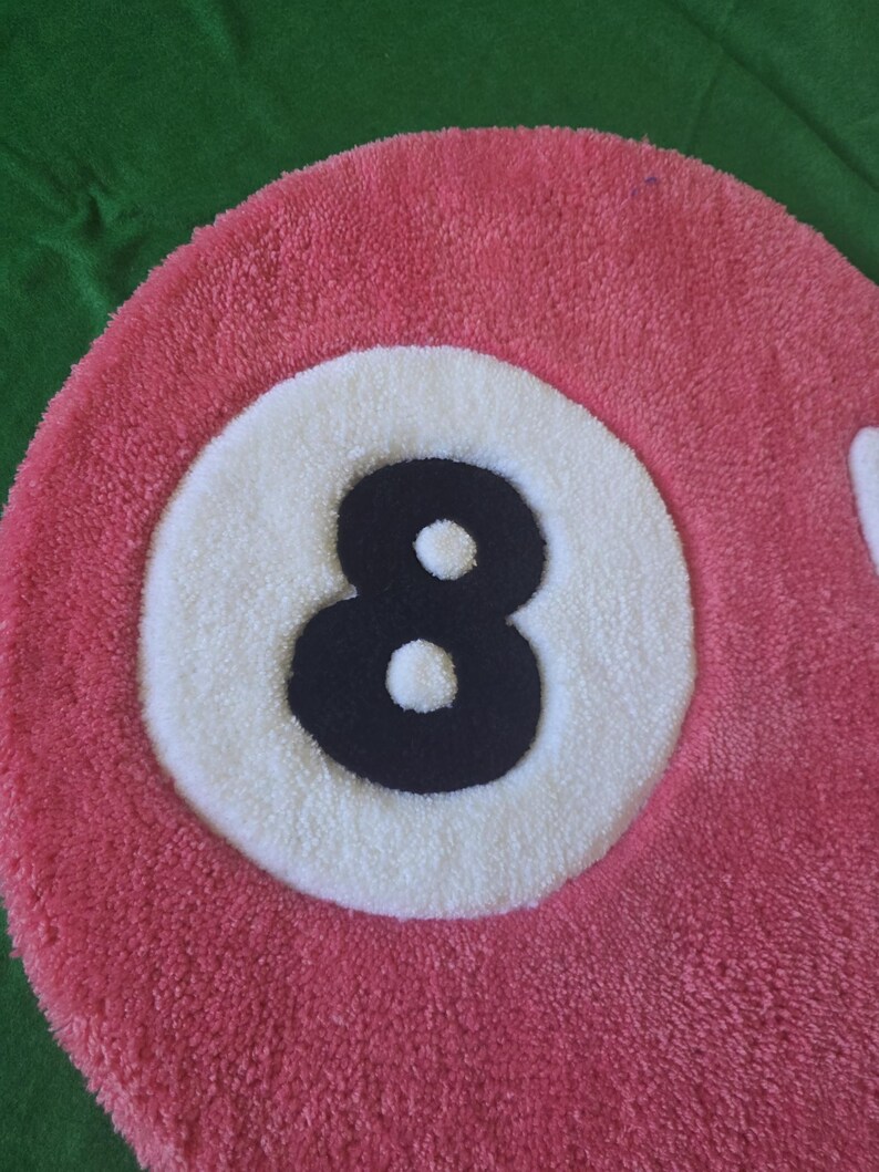 Number 8 Rug 8 Ball Rug (handmade to Order, 11 Colors to Choose From) - Etsy