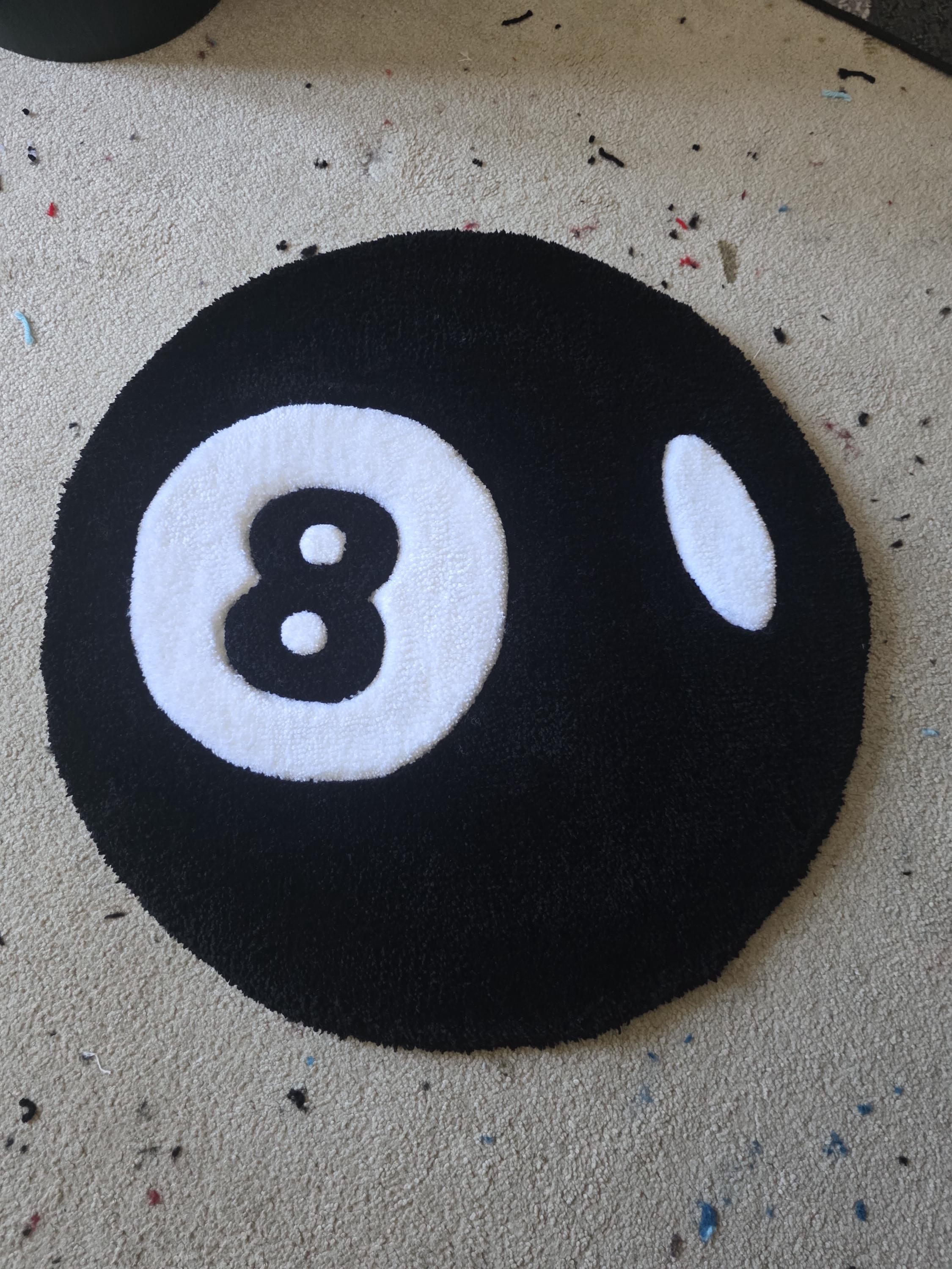 8 Ball Rug (handmade to Order, 11 Colors to Choose From) - Etsy