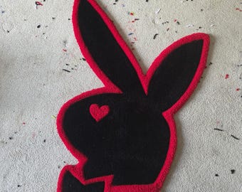 Bunny Heart Rug (handmade to order)