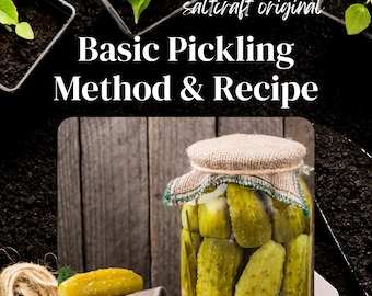 Learn to Pickle! Easy Refrigerator Pickle Recipe & Guide (Digital Download)