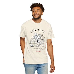 Western Shirt, Cowboy Shirt, Horse Shirt, Western Design T-Shirt, Bucking Bronco Tee