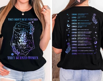 They Didn't Burn Witches They Burned Women PNG Digital Download, Feminist Witch Clip Art, Bury The Patriarchy, Women's Rights Motivational