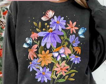 Fleurs sauvages PNG, PNG botanique vintage, Nature florale pastel PNG, Png amateur de jardin, fleurs sauvages Cottagecore Png, Cottagecore Floral rétro