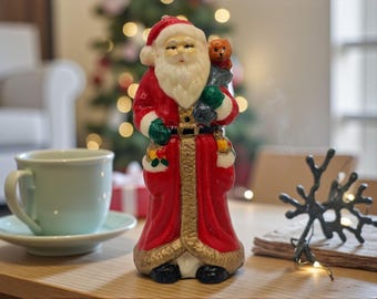 Vintage Santa Clause Candle * Santa Wax Figurine for Victorian Christmas * Vintage Christmas Old World Santa!