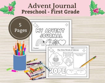 Advent Printable, Advent Worksheets, Kids Advent Activity, Kids Advent Journal, Printable Christmas, Christmas Advent, Catechism Advent