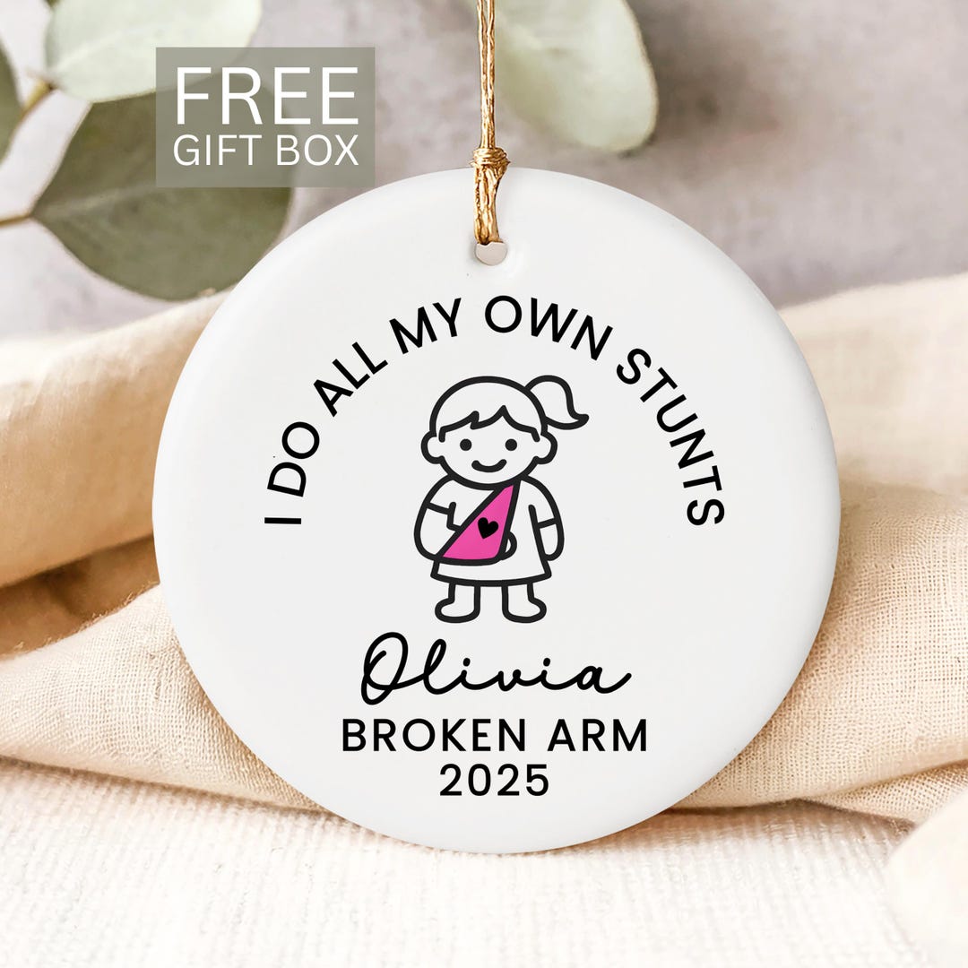 broken-arm-ornament-for-girls-broken-collarbone-ornament-personalized