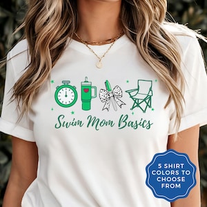 Swim Mom Shirt, Cute Swim Mama T-Shirt, Swim Team tshirt, Mother's Day Gift, Gift for Swimmer Mama, Swim Mom Birthday Gift, Swim Meet Shirt