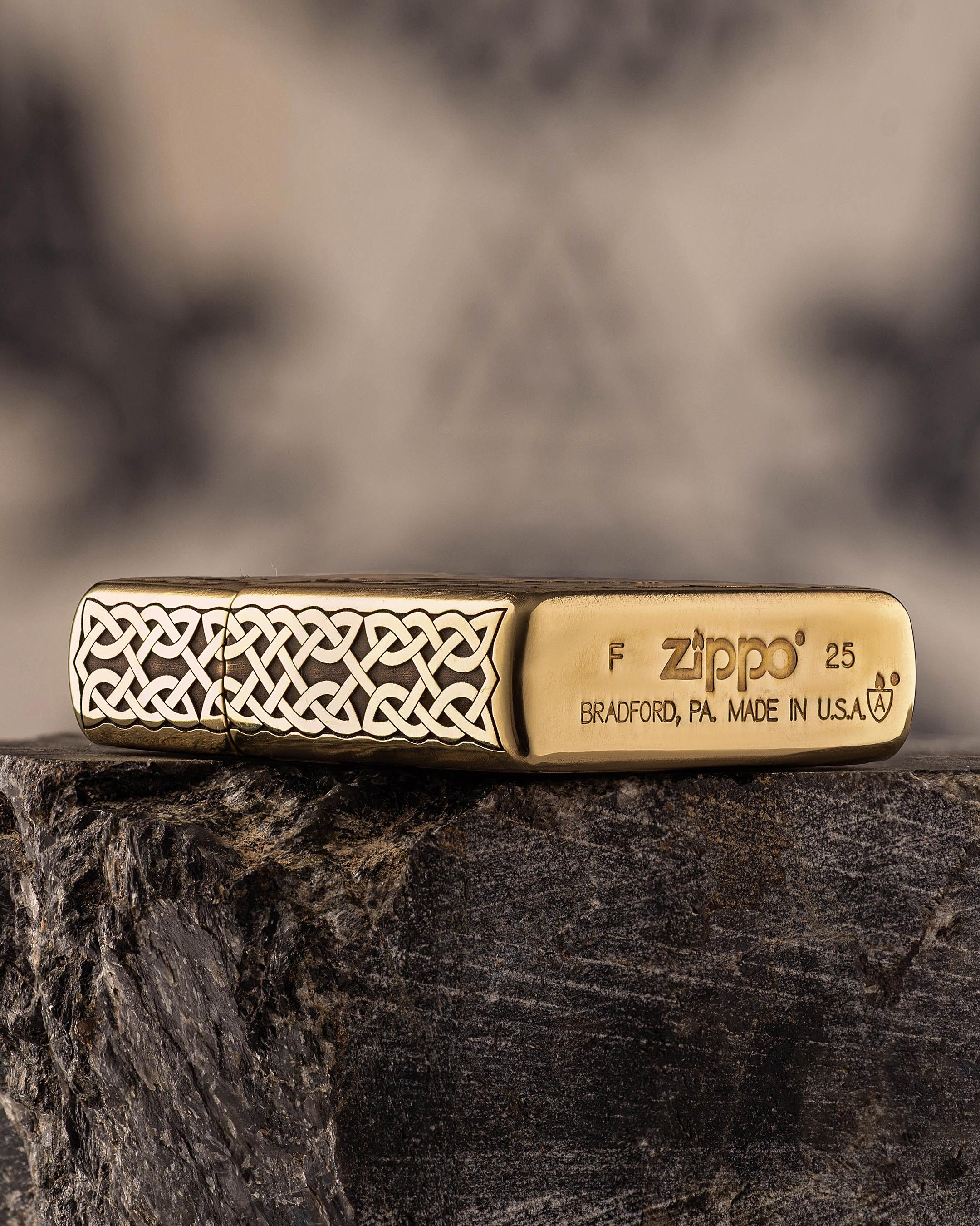 Celtic Custom Brass Zippo Armor Lighter - Gift for Him - Etsy 日本