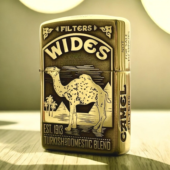 Camel Heritage Custom Zippo Armor Genuine Lighter - Etsy