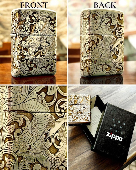 Dragon Custom Zippo Armor Genuine Lighter EDC Gifts for Him