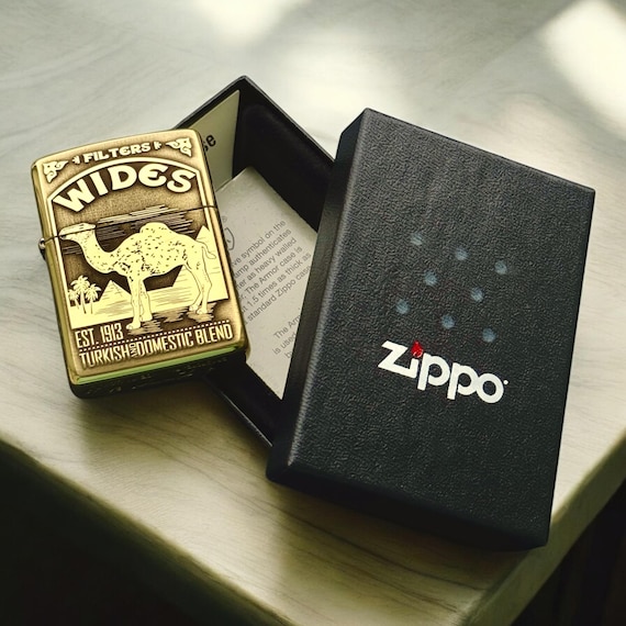 Zippo Camel Wides Genuine Lighter - Etsy