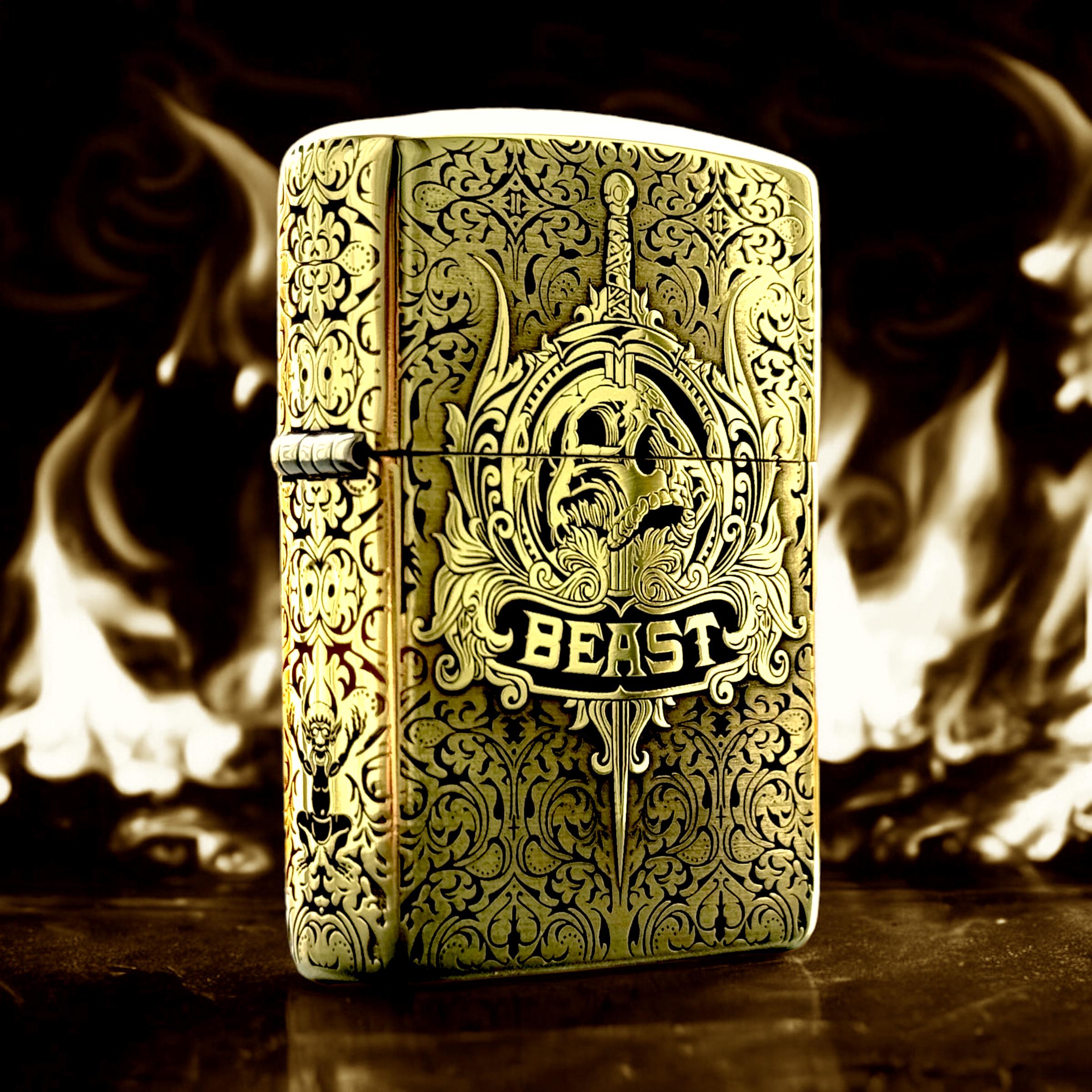 Beast Codex Gigas Custom Zippo Armor Genuine Lighter - Etsy
