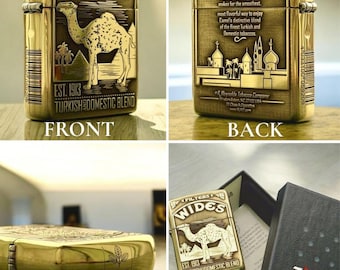 Camel Heritage Custom Zippo Armor Genuine Zippo Lighter, Deep