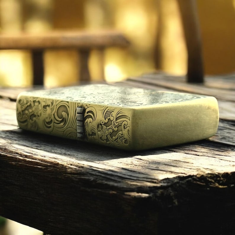 Encendedor Zippo personalizado con diseño de guerrero japonés samurái imagen 4