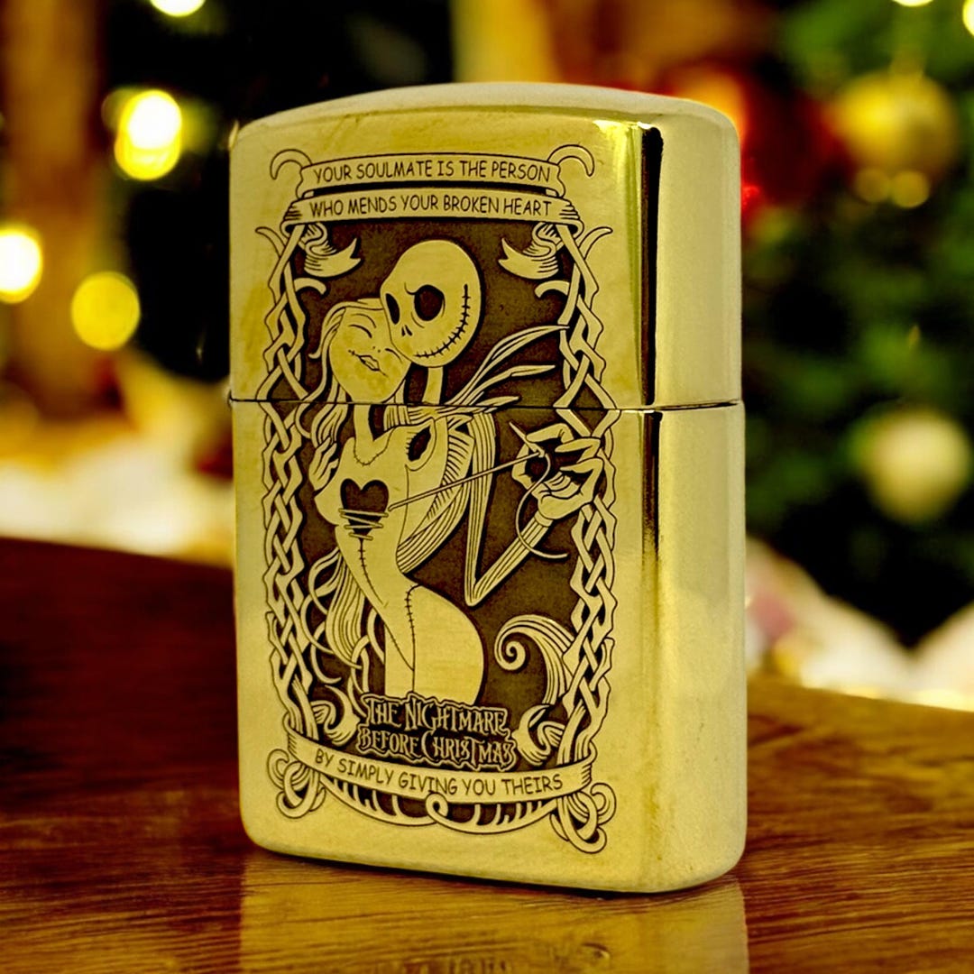 The Nightmare Before Christmas Custom Zippo Armor Brass Lighter - Etsy