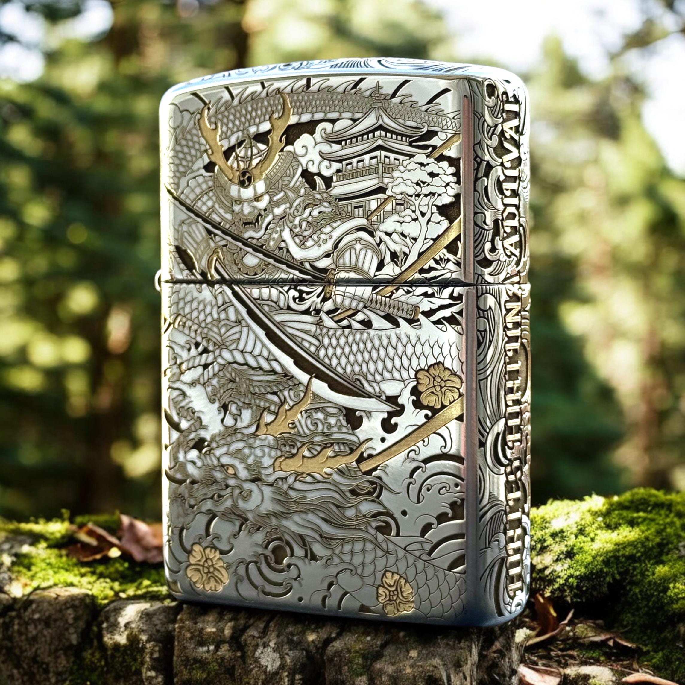 Samurai Japanese Warrior Custom Zippo Armor Lighter - Etsy