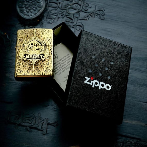 Zippo Beast Codex Gigas Armor Genuine Lighter - Etsy