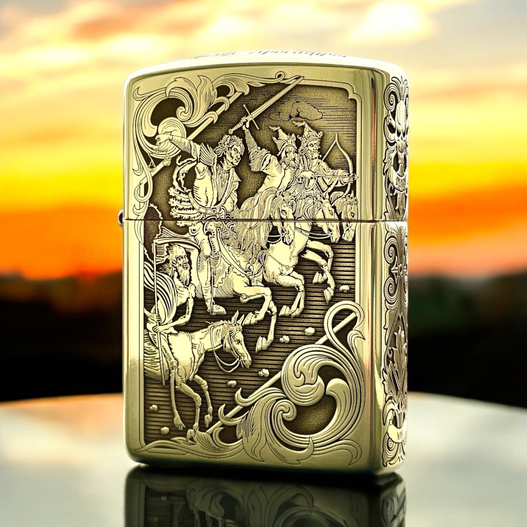 Four Horseman of Apocalypse Custom Brass Zippo Armor Lighter - Etsy