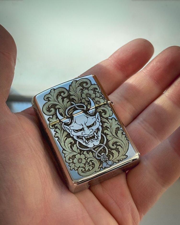 Demon Zippo - Etsy