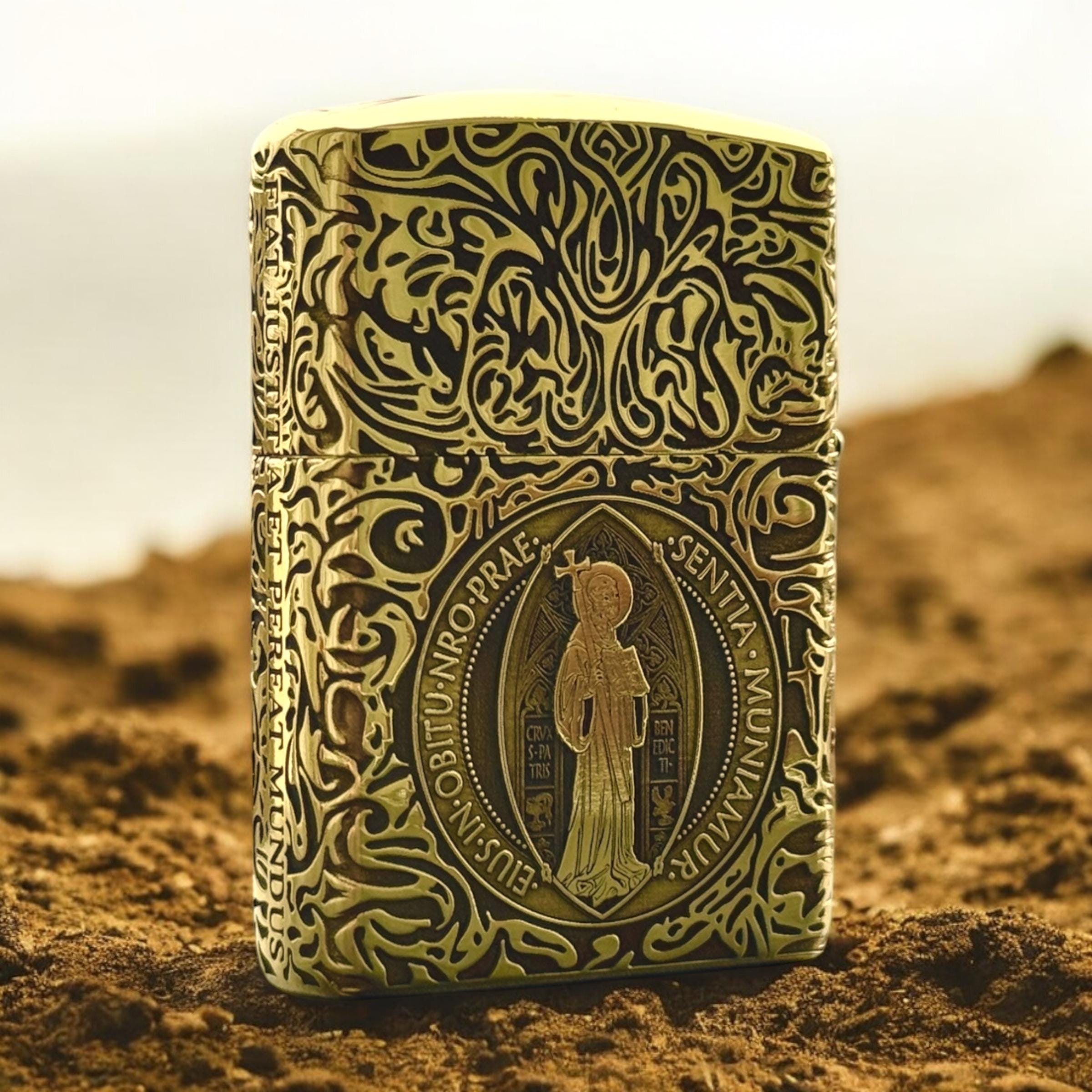 ギガレア！Premium Plated 24K Gold Constantine Zippo Lighter