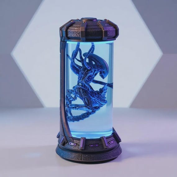 NEW Xenomorph Alien Resin Night Light, Sci-fi Horror LED Specimen