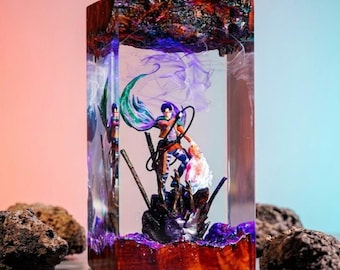 Levi Ackerman Resin Lamp Attack On Titan Diorama Anime Night Light Custom Gift For Anime Fans Otaku Decor