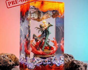 Loid and Yor Resin Lamp Spy x Family Anime Diorama Night Light Handcrafted Couple Figurine Decor Gift For Anime Fans