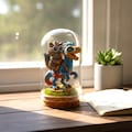 Dungeon Crawler Carl Princess Donut Mongoliensis Figure In Glass Cloche | Handmade RPG Miniature Diorama | Unique Gaming Desk Decor Fan Gift