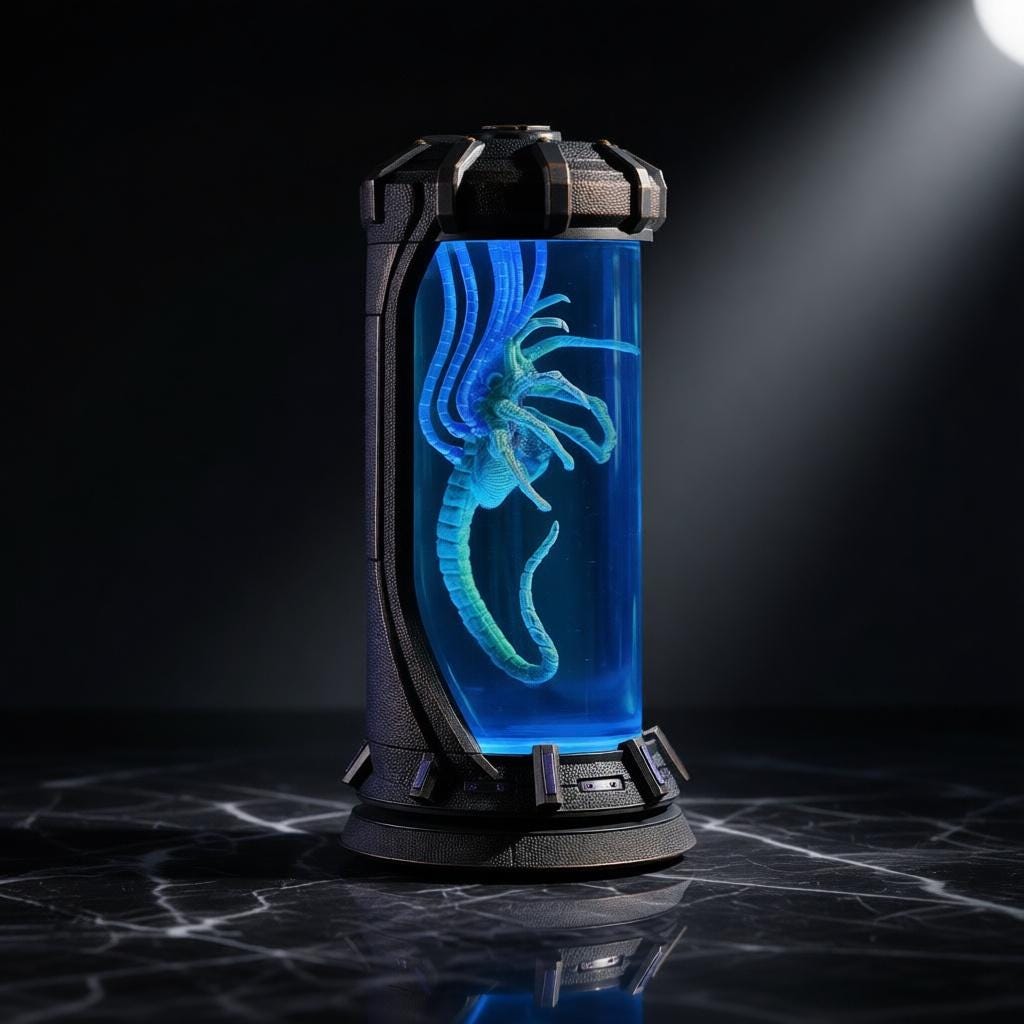 NEW Xenomorph Alien Resin Night Light, Sci-fi Horror LED Specimen