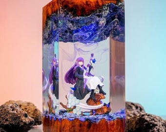 Fern the Mage  Resin Lamp, Frieren Beyond Journey's End Anime Figurine Diorama,  Unique Anime Gift For Otaku, Fantasy Gift