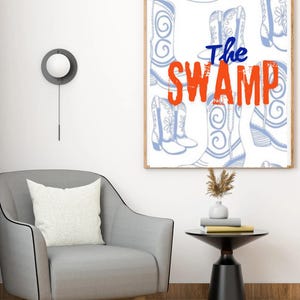 Florida Gators Blue Orange Wall Art l Set of 3 8x10 l  Dorm Decor l  University of Florida