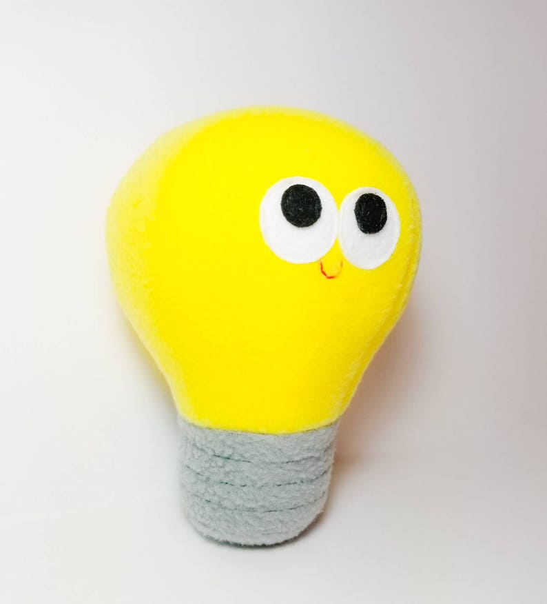 Plush Lightbulb For Pretend Play Stuffed Food Gift Etsy