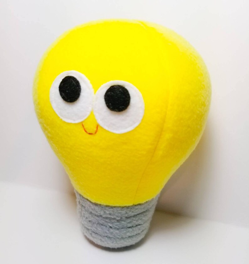 Plush Lightbulb For Pretend Play Stuffed Food Gift Etsy