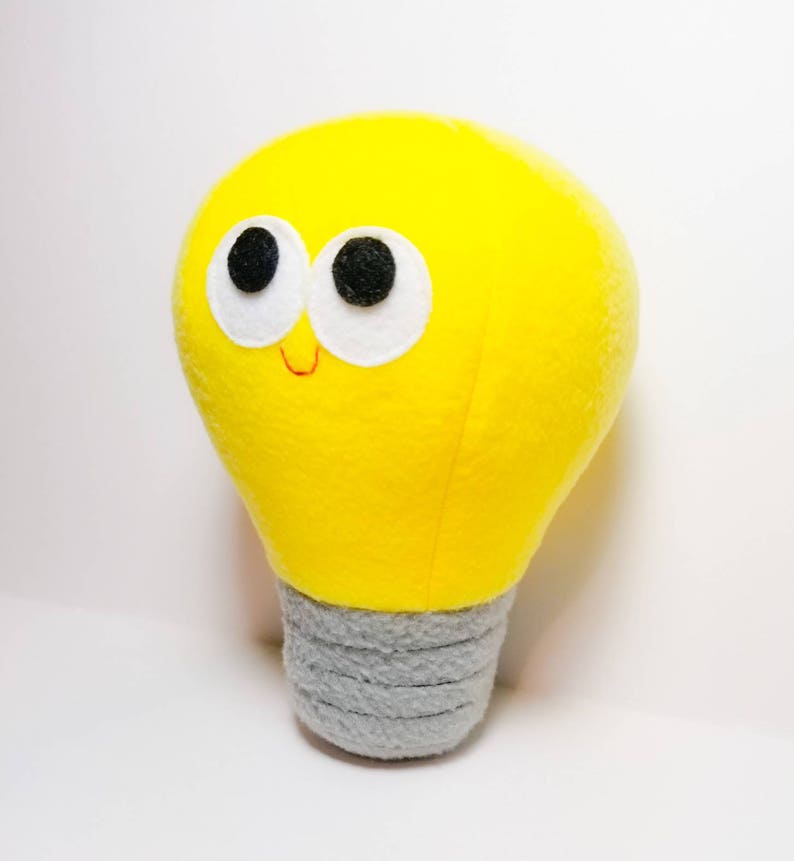 Plush Lightbulb For Pretend Play Stuffed Food Gift Etsy
