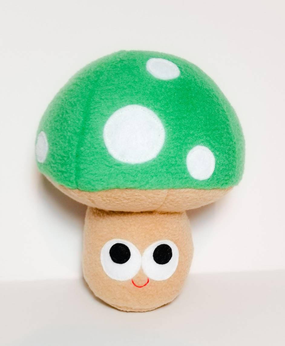 Green Mushroom Plush Stuffed Food Gift Anthropomorphic Desk | Etsy