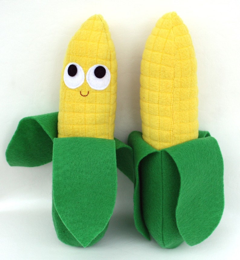 Corn On The Cob Plush Stuffed Food Gift Anthropomorphic Desk Etsy