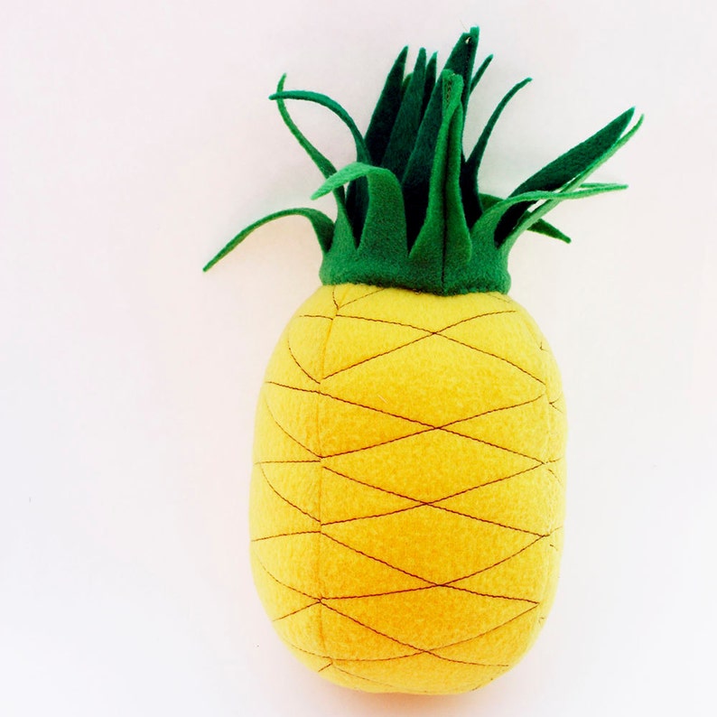 Pineapple Plush Food Plush Pineapple Stuffed Food Etsy