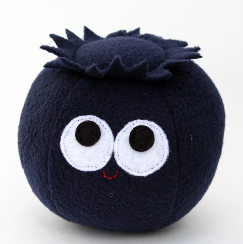 Plush Blueberry For Pretend Play Stuffed Food Gift Etsy