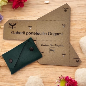 Leather Origami Wallet Template – Precision MDF Pattern for DIY Crafting