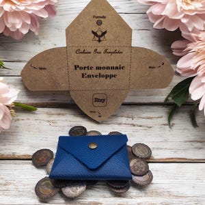 Leathercraft-sjablonenset voor briefgeldzakje – medium bordpatronen