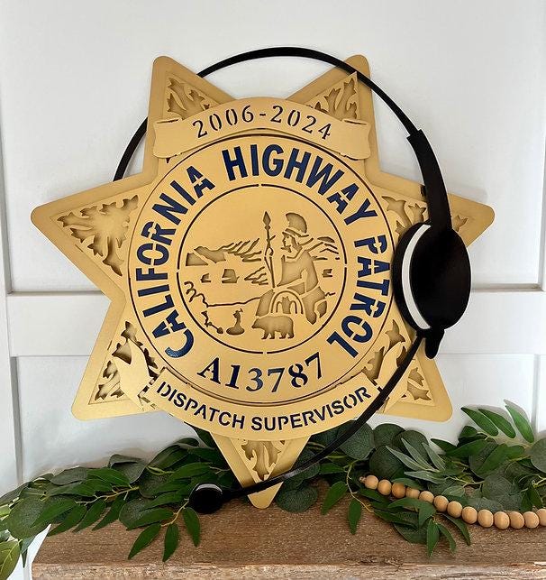 Dispatch Star Sticker California Highway Patrol Dispatch Star - Etsy