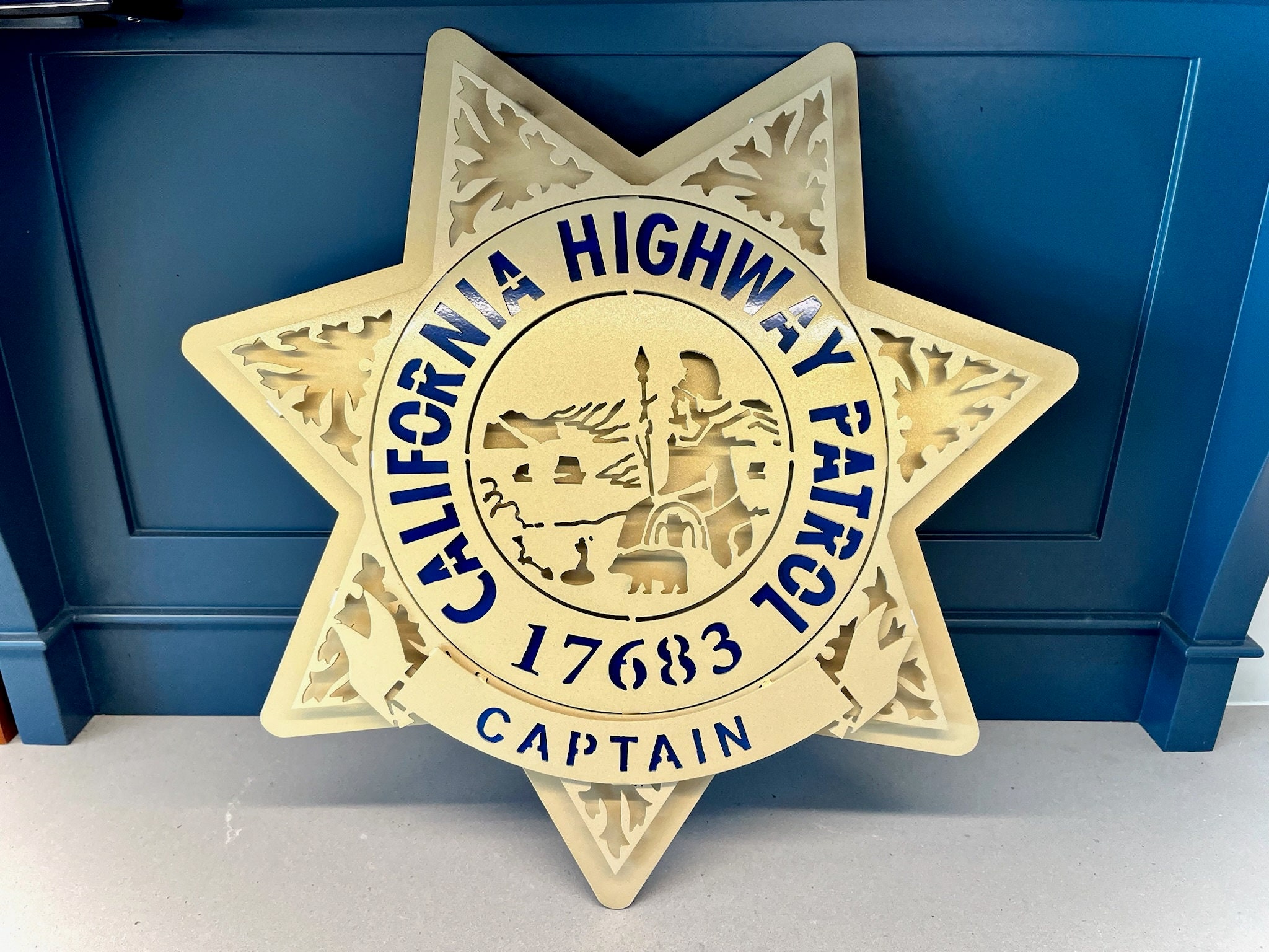 CHP Badge Sign – Custom California Highway Patrol Metal Wall