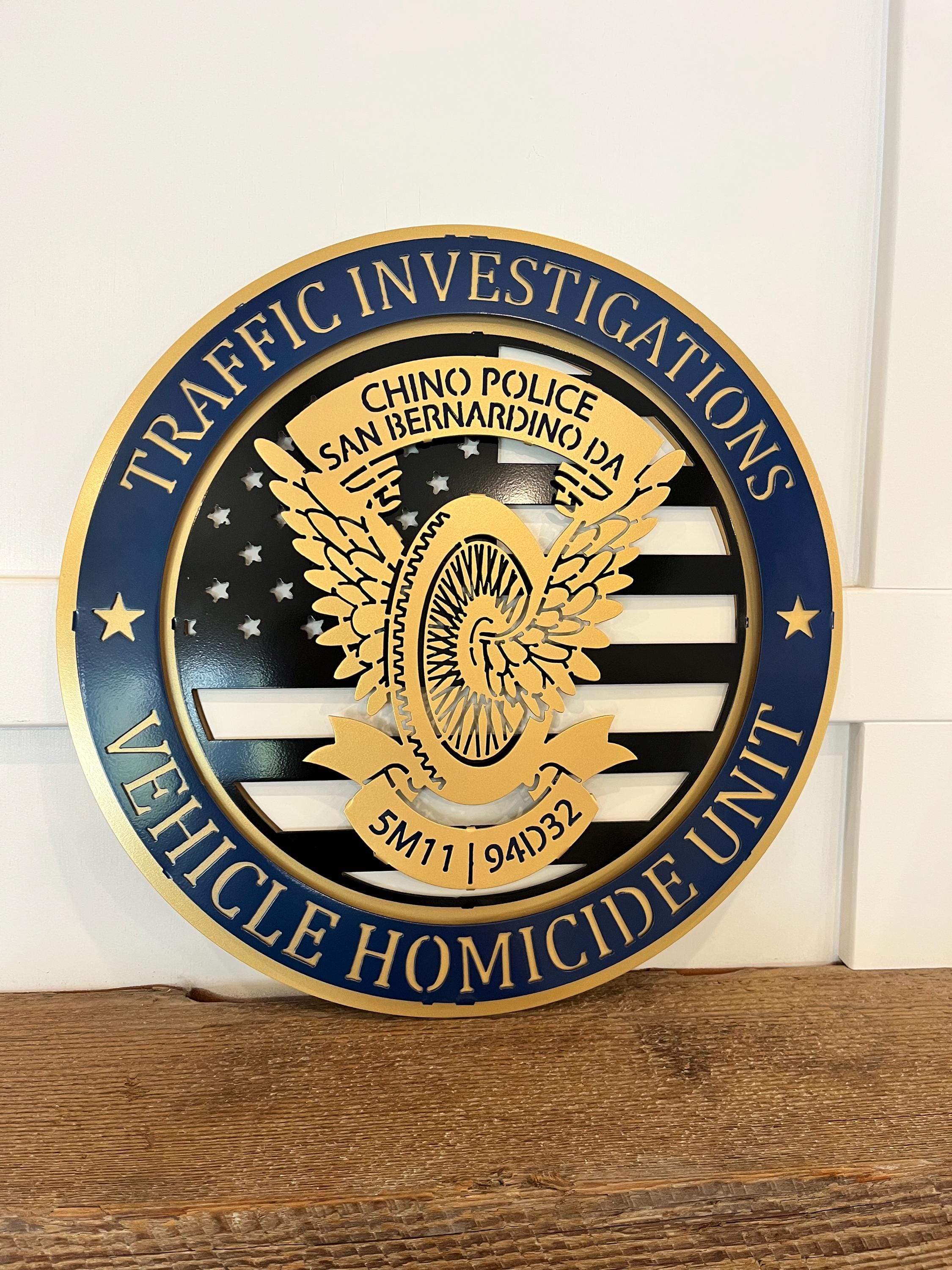 Custom CHP Sheriff Badge Sign – Personalized Metal Wall Art, Law ...