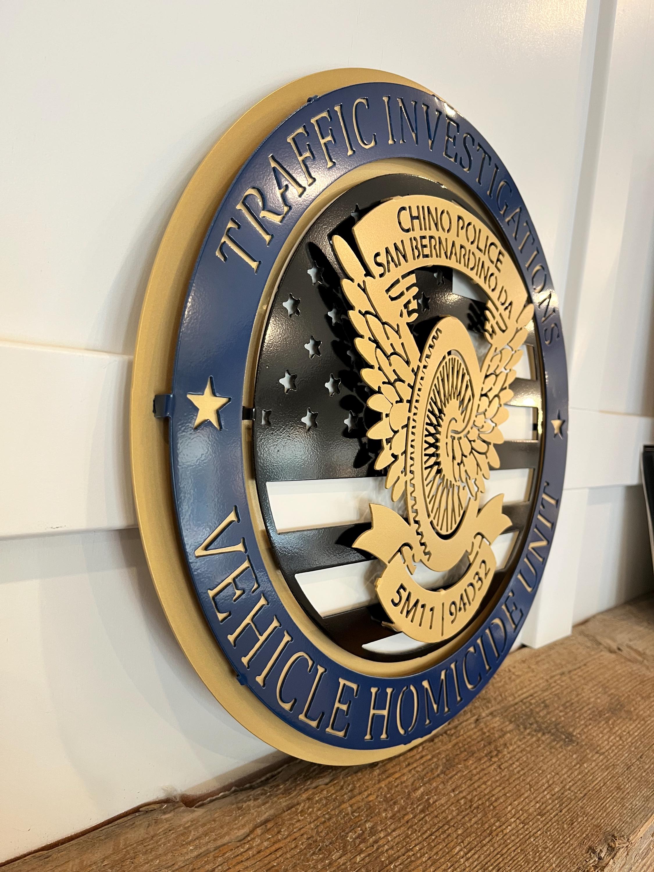 Custom CHP Sheriff Badge Sign – Personalized Metal Wall Art, Law ...