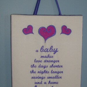 Baby-Custom Canvas Thread Art- Choose colors for Girl or Boy or Neutral